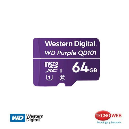 Memoria De 64 Gb Para Videovigilancia Seguridad Wd Purple