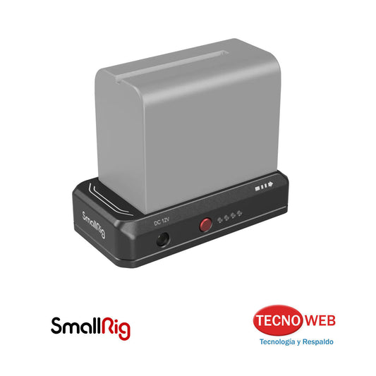 Plato Adaptador De Baterías Sony NP-F con Salida Dual 7.4 V-12 V + USB‑C SmallRig 3168B