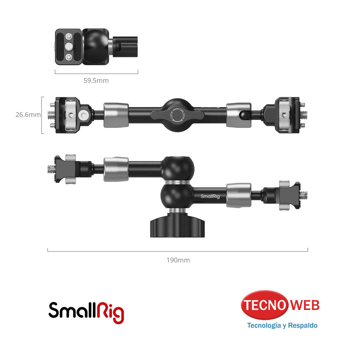 Brazo Mágico Articulado De 7 Pulgadas SmallRig 5308