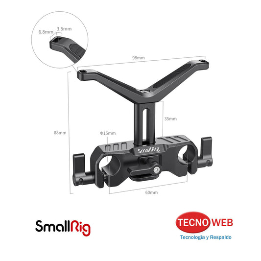 Soporte de Lente para Varillas 15 mm LWS Barras Rod Smallrig BSL2680