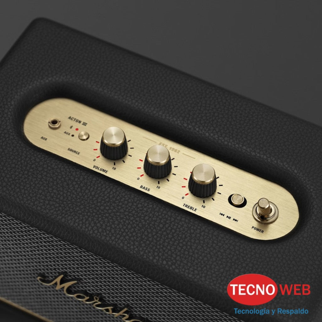 Parlante Bluetooth Marshall Acton III Negro