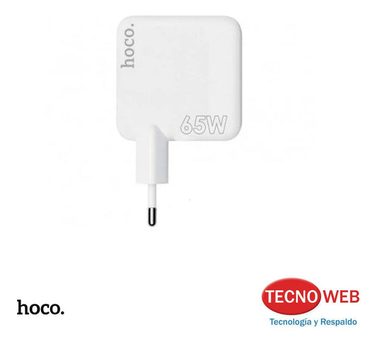 Cargador de Pared USB-C Y USB 65w Hoco C115A