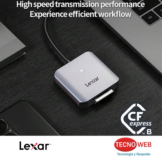 Lector de Memorias CFexpress Tipo B con USB C y USB 3.2 Lexar RW510