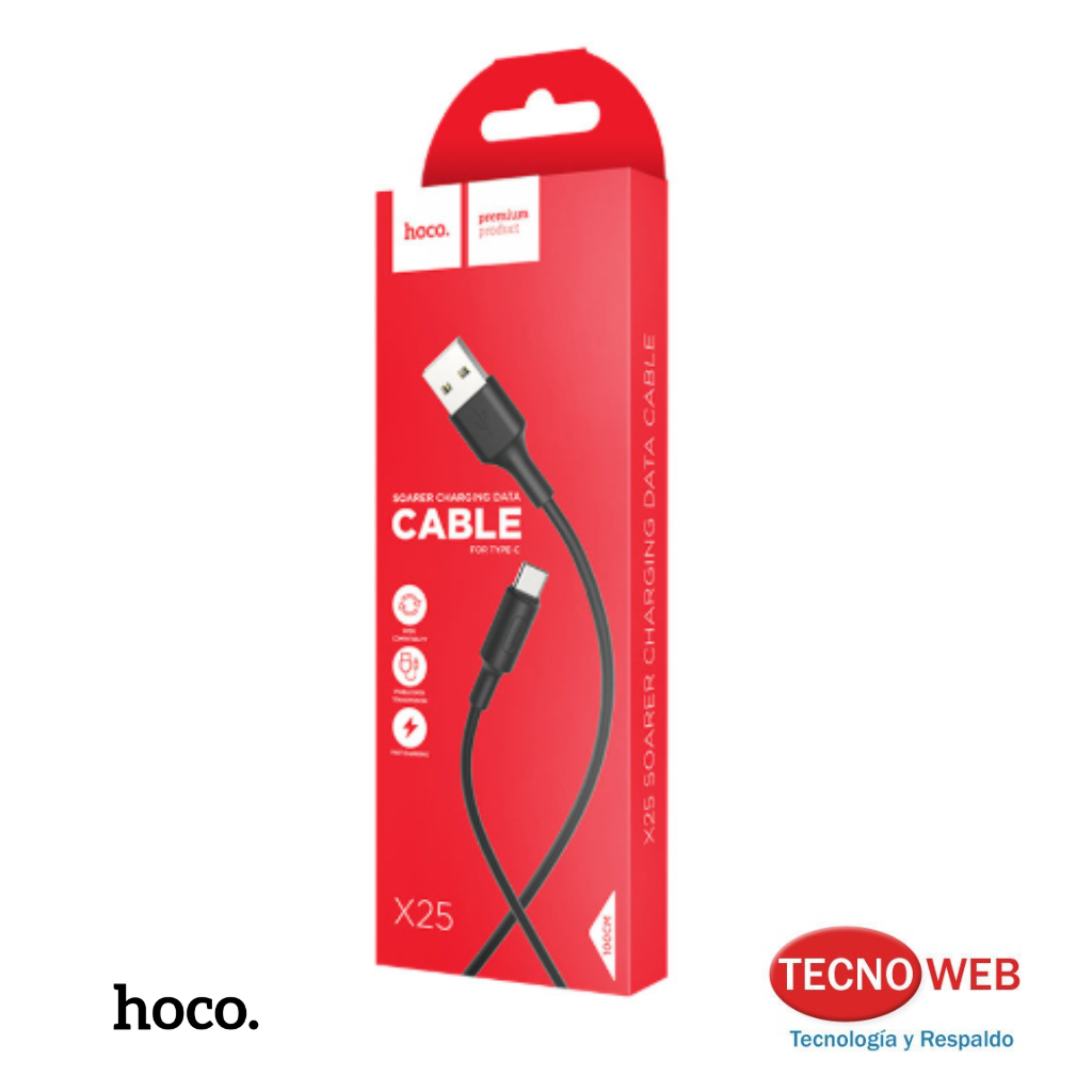 Cable USB a USB-C de Carga Rápida Hoco X25 de 1 mt