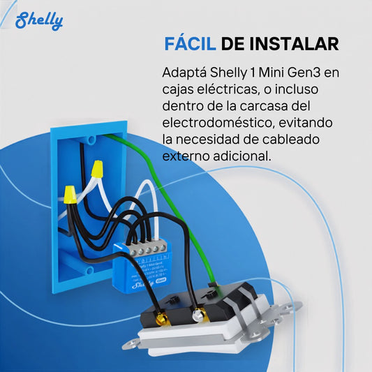 Modulo Interruptor Inteligente Shelly Mini 1 Gen 3