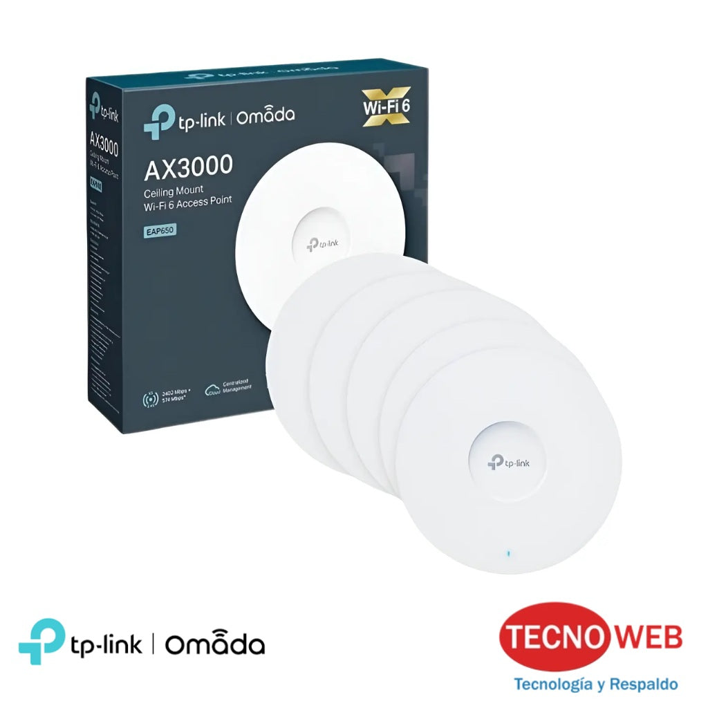 Access Point Tp-link Eap653 Dual Band Ax3000 Mesh Pack de 5