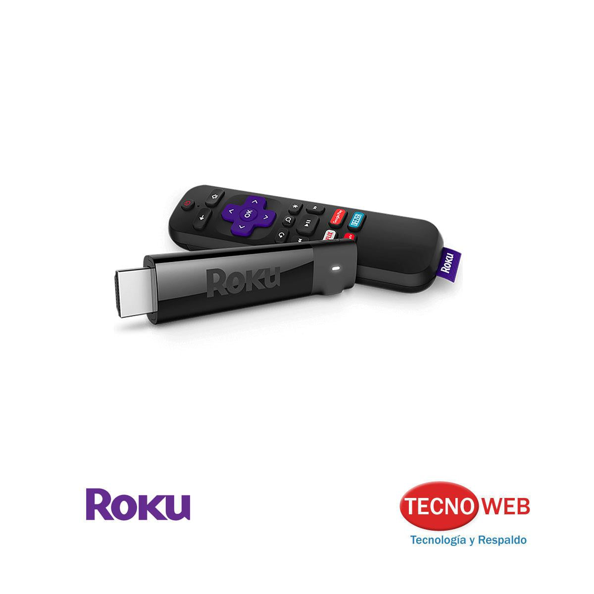 Tv Box Roku Streaming Stick 4K con Control De Voz (Open Box)
