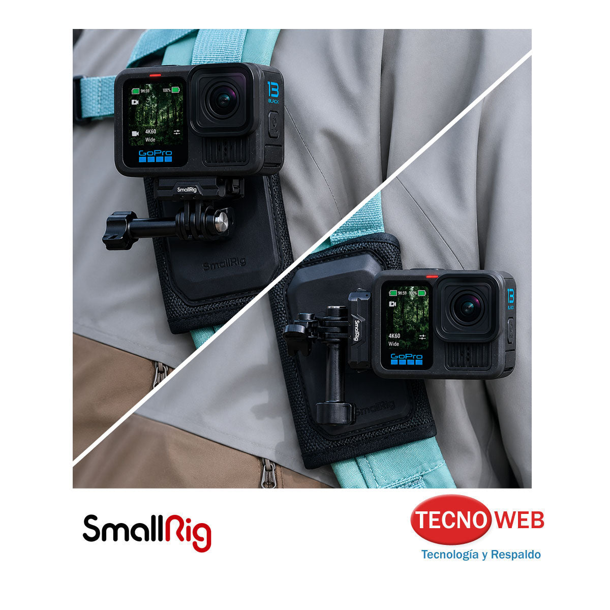 Correa mochila agarre smallrig GoPro