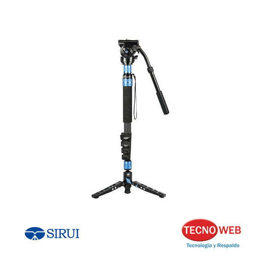 Monopié con cabezal Fluido - Fibra De Carbono De 5 Secciones - Sirui P-325fl