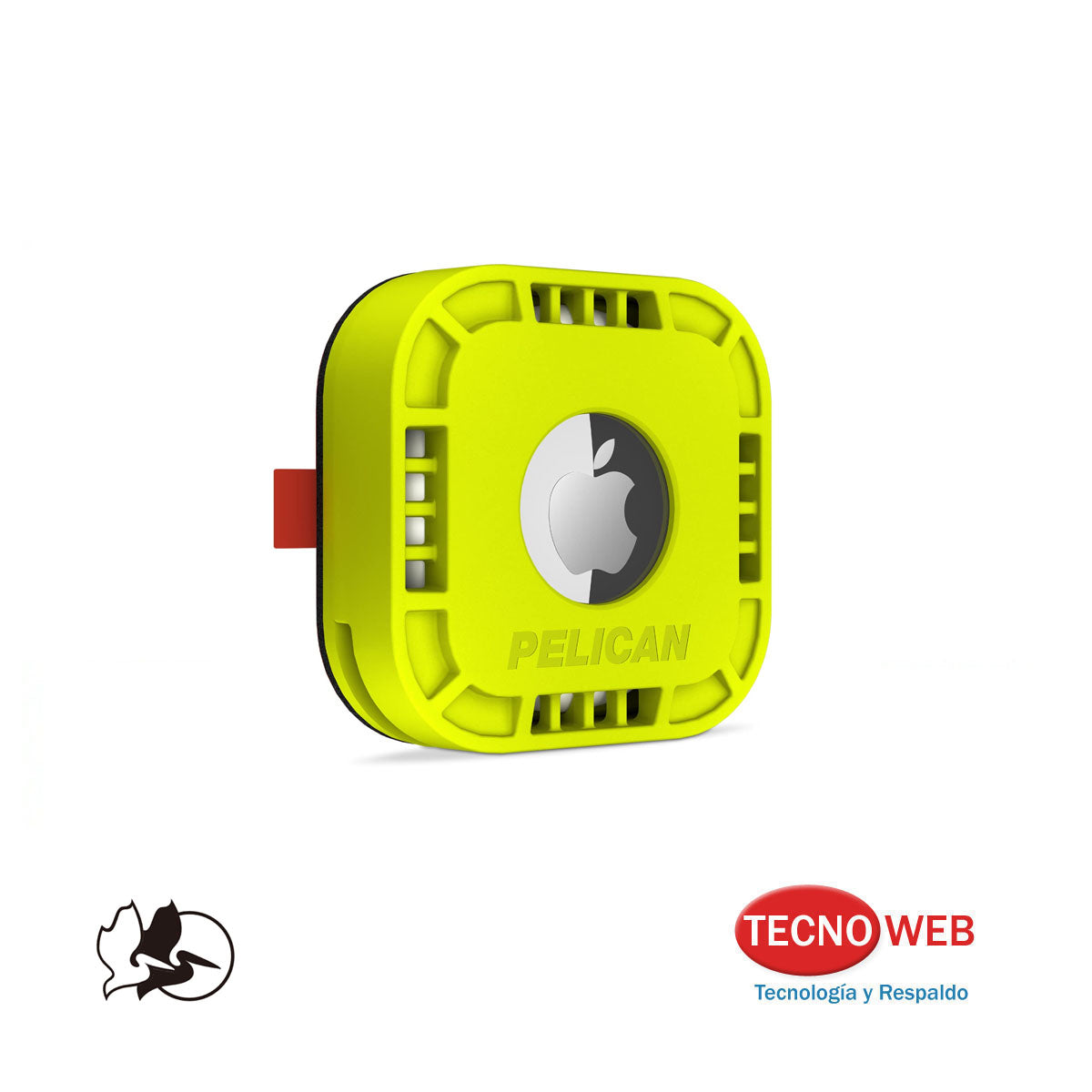 Soporte Adhesivo Para Airtag Pelican Super Resistente Amarillo