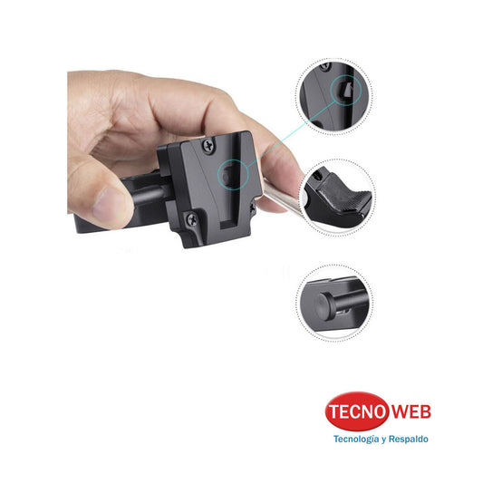 Abrazadera para Caños con Soporte para Baterías VMount