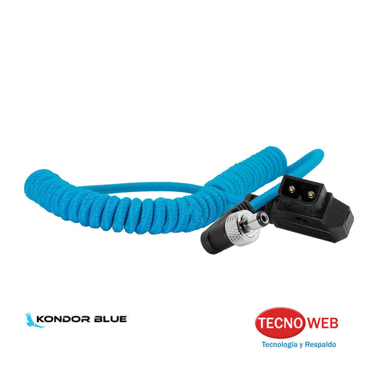 Cable D-Tap a Locking DC 2.1 mm Rulo en Angulo Kondor Blue