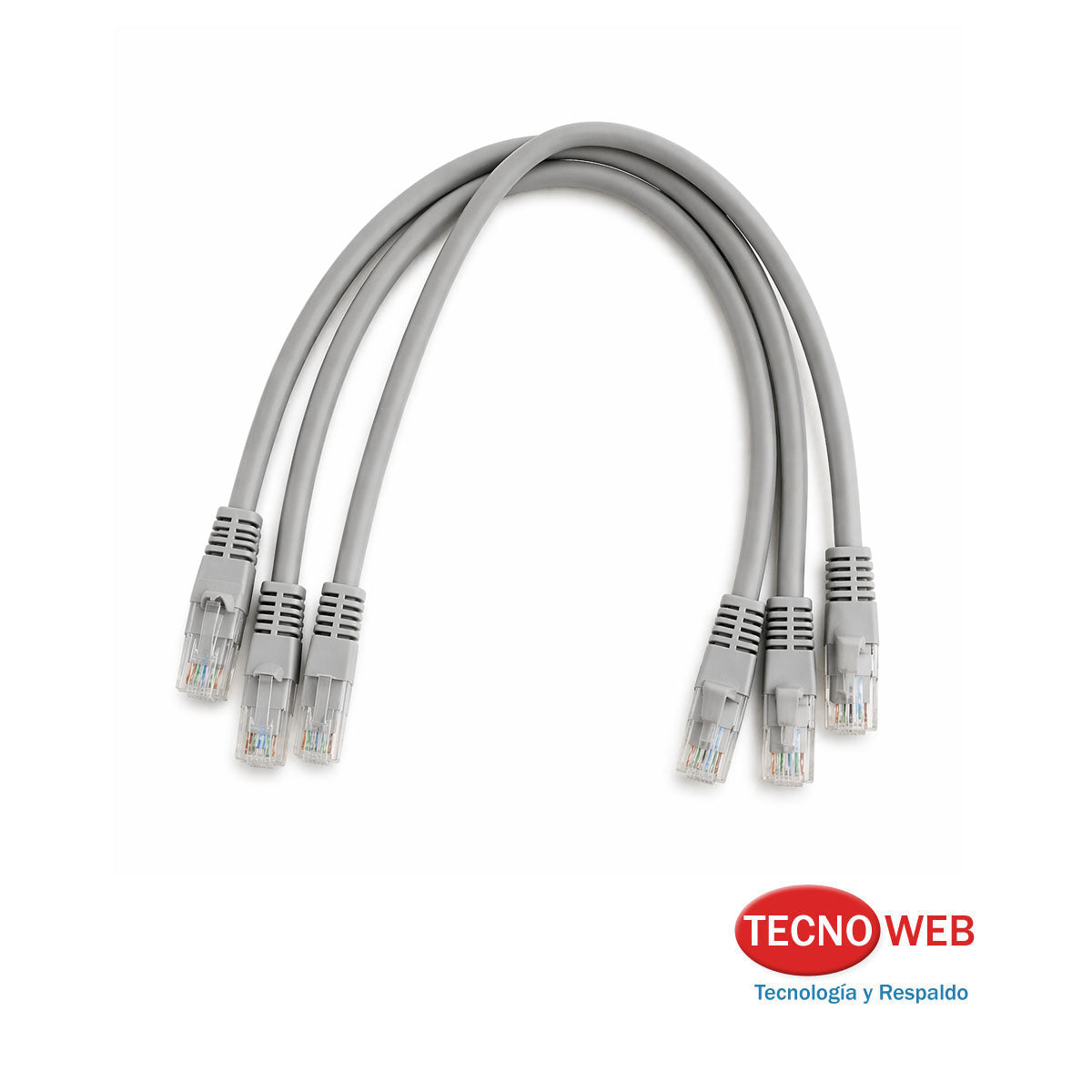 Pack de 3 Cables Ethernet Rj45 Cat6 30cm Unno