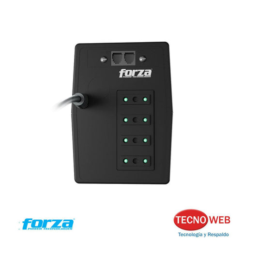 Ups Regulador Voltaje Forza NT-512C 4 Tomas 3 En Linea 500va