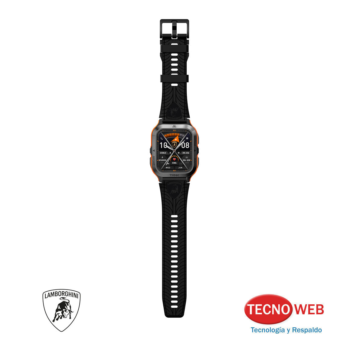 Reloj Inteligente Lamborghini Aventador Q4 Nero Smartwatch