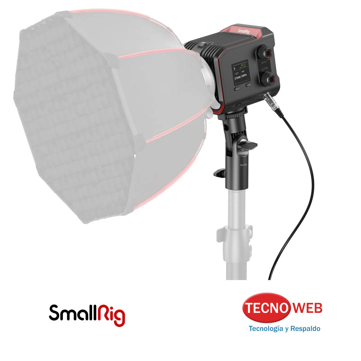 Luz LED Bicolor de 100W con Soporte Vmount SmallRig RC 100B Pro 5094