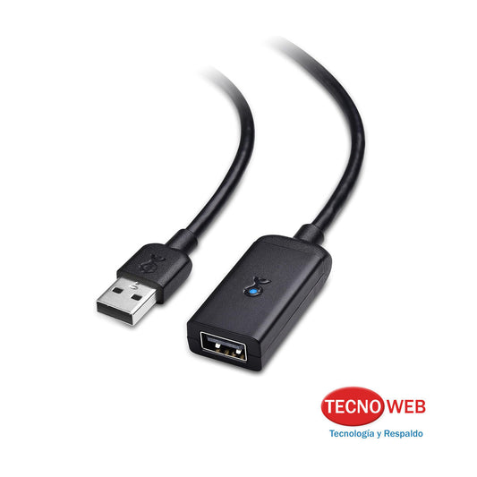 Cable Extensión USB 2.0 USB Macho A USB Hembra 5 Metros Matters