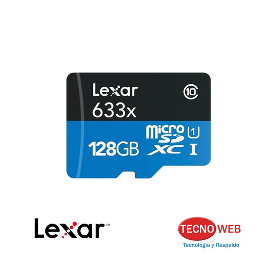 Memoria Micro SD Lexar 128 GB 633x 100MB/s