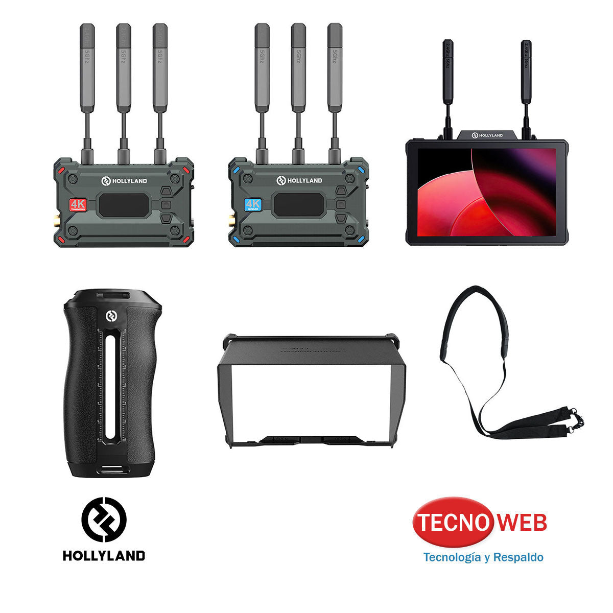 Kit De Monitor Y Transmisión Video Inalámbrica 7 Hollyland Pyro 7