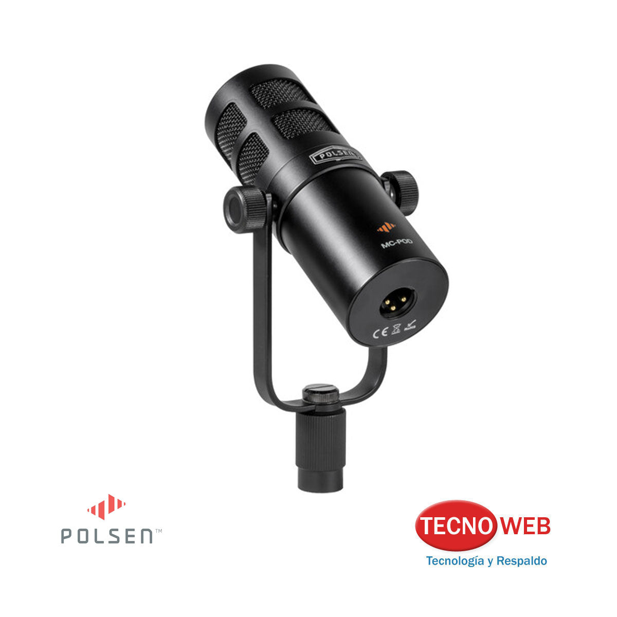 Micrófono Dinámico para Podcast Polsen MC-POD Canon XLR