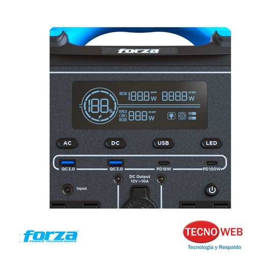 Power Bank Portátil 9 Puertos 700w Forza FPP-T702