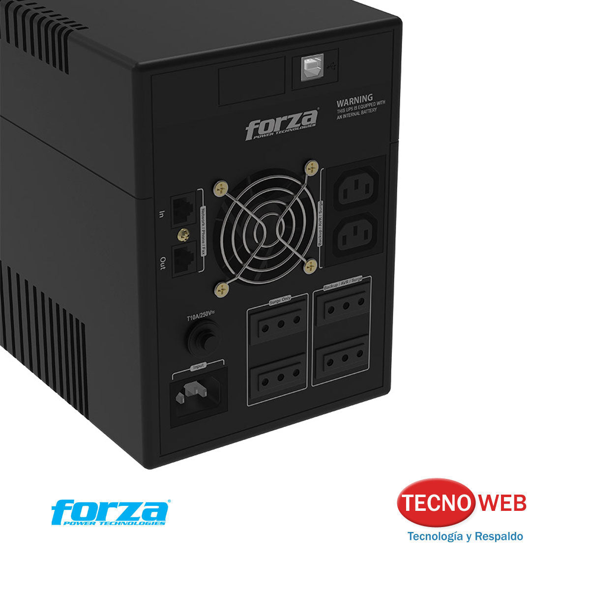 Ups Regulador Voltaje Forza NT-2402PRO- C 6 Salidas