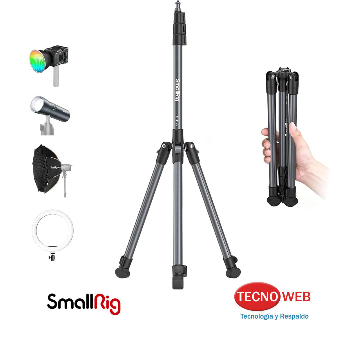 Trípode para Luces Liviano y Plegable SmallRig Rt190 5475