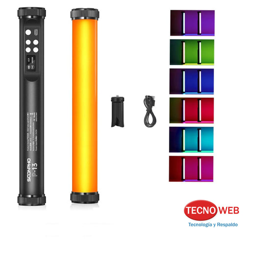 Tubo Led Recargable RGB Dimerizable Fotografía y Video
