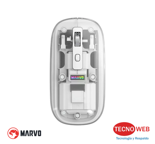 Mouse Inalámbrico USB y Bluetooth Marvo M810W