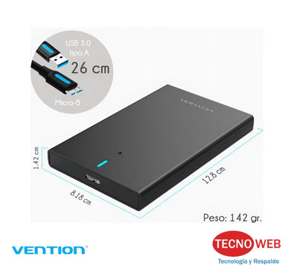 Gabinete para Disco Duro SATA 2.5" USB 3.0