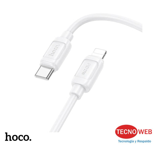Cable USB - C a Lightning de carga rápida 1mt Hoco X115