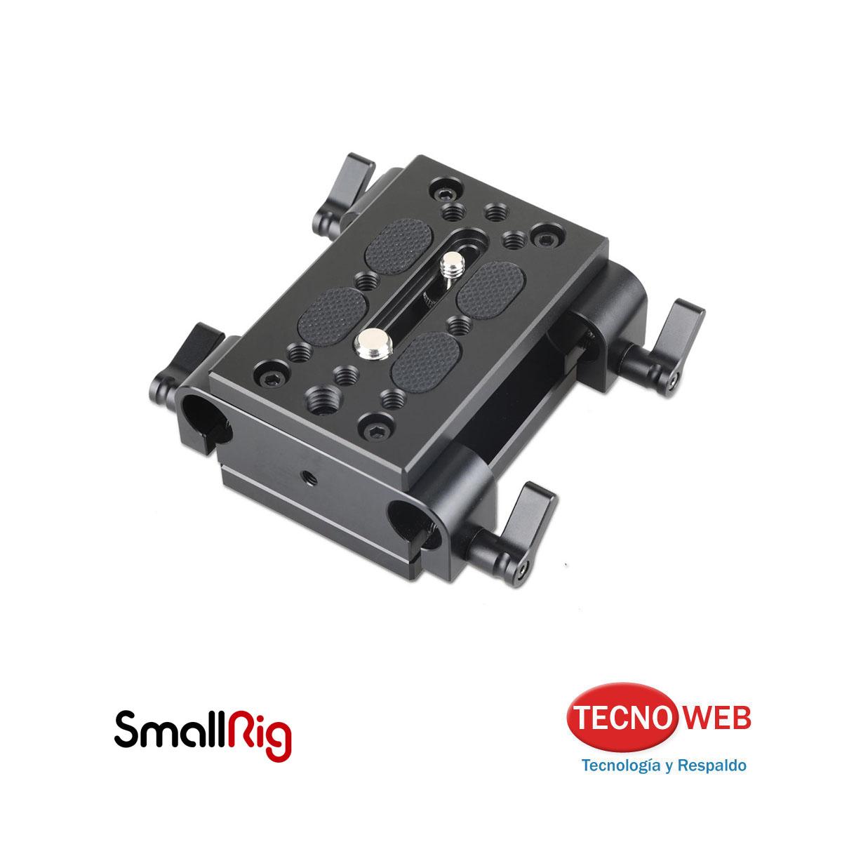 Plato Adaptador para barras correderas Riel (ROD) SmallRig 1798