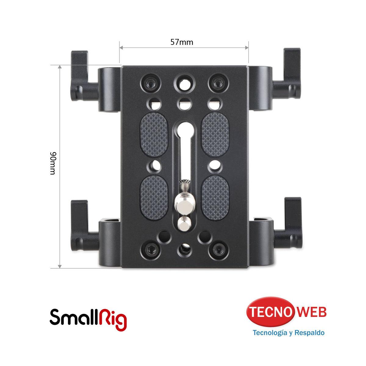 Plato Adaptador para barras correderas Riel (ROD) SmallRig 1798