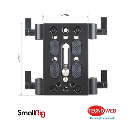 Plato Adaptador para barras correderas Riel (ROD) SmallRig 1798