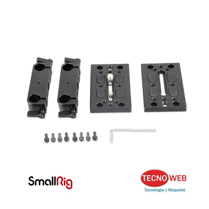 Plato Adaptador para barras correderas Riel (ROD) SmallRig 1798