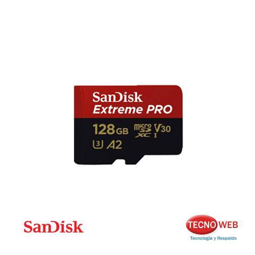 Memoria Micro SD para GoPro Sandisk Extreme Pro 128 GB 200 Mbs