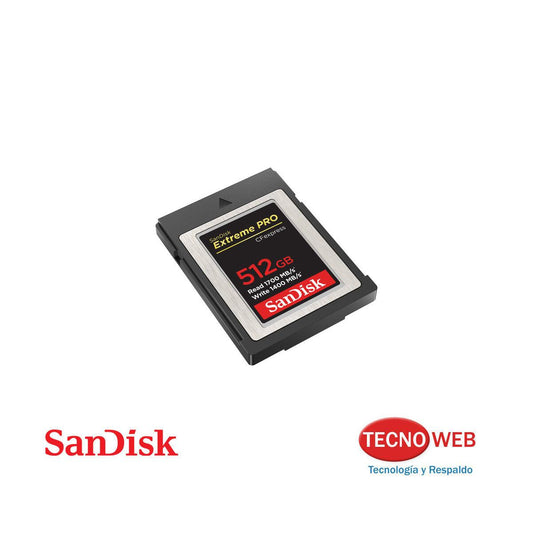 Tarjeta De Memoria Cfexpress Tipo B 512 GB Sandisk Extreme Pro