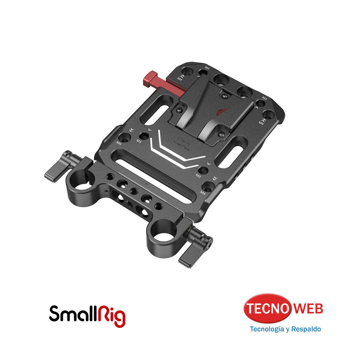 Plato Adaptador Vmount De Riel (ROD) Doble 15 mm - SmallRig 3016