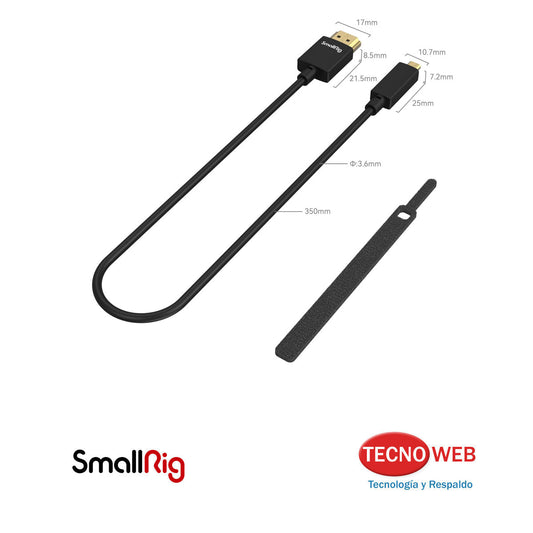 Cable HDMI A Micro HDMI 35 cm 4k Ultradelgado Smallrig 3042B