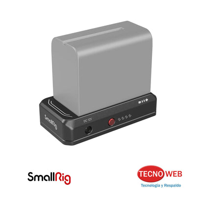Plato Adaptador De Baterías Sony NP-F con Salida Dual 7.4 V-12 V + USB‑C SmallRig 3168B