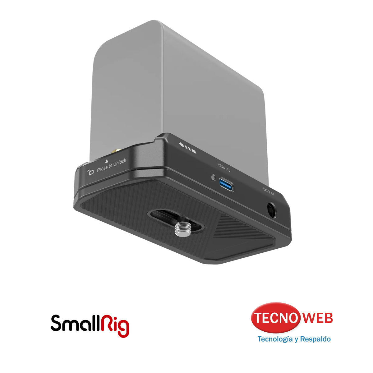 Plato Adaptador De Baterías Sony NP-F con Salida Dual 7.4 V-12 V + USB‑C SmallRig 3168B