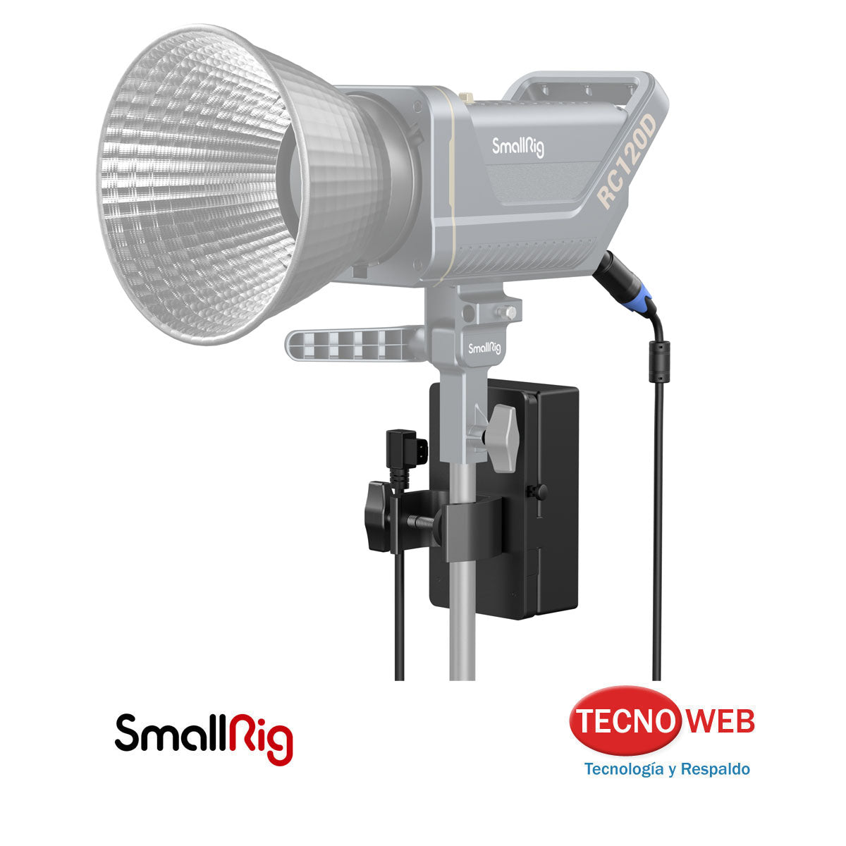 Soporte Adaptador Para Batería  V-Mount RA V1 para luces COB  SmallRig 3676