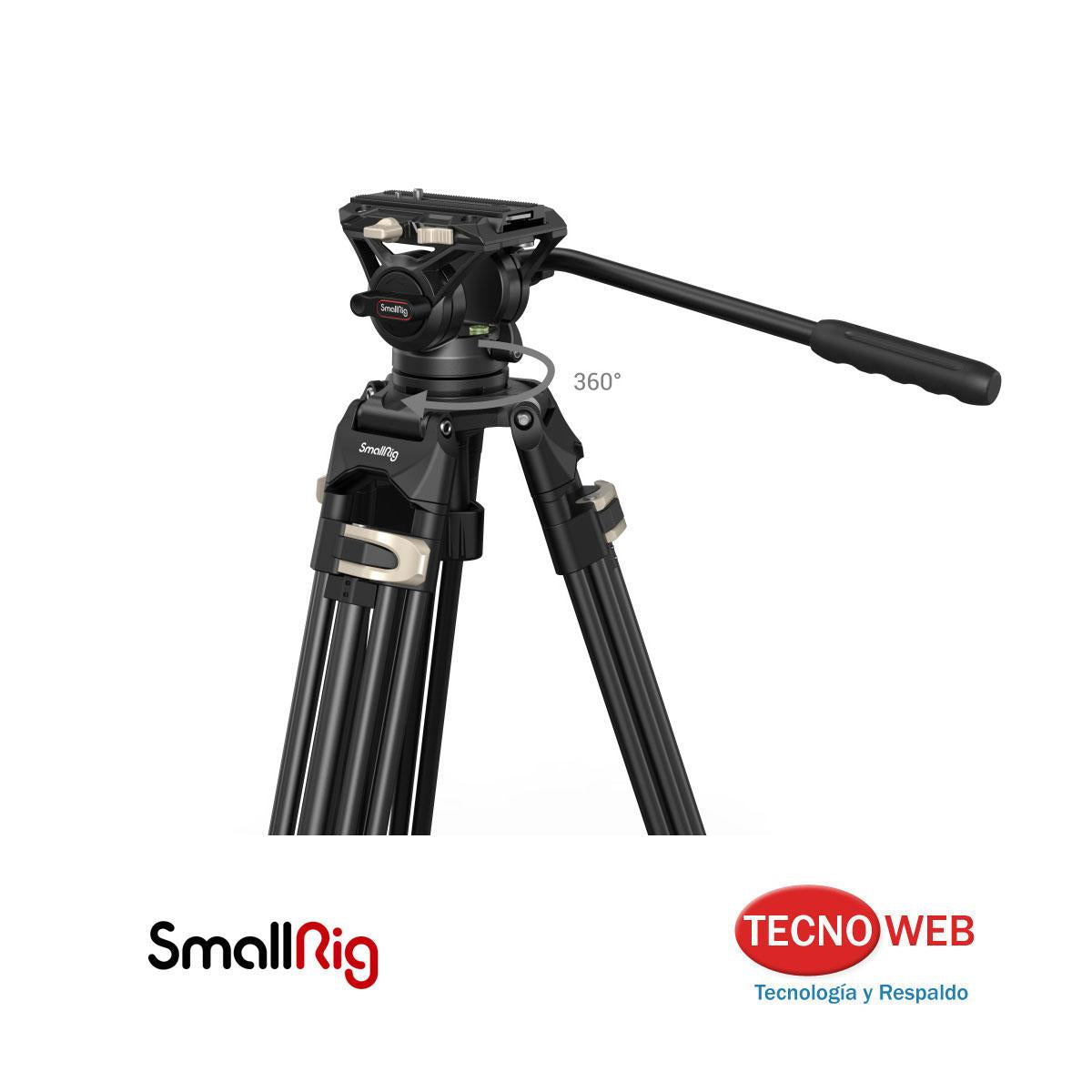Trípode Profesional de Cabezal Fluido Video o Foto SmallRig AD-01 3751B