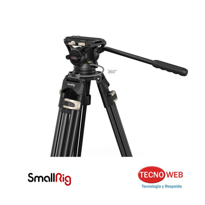 Trípode Profesional de Cabezal Fluido Video o Foto SmallRig AD-01 3751B