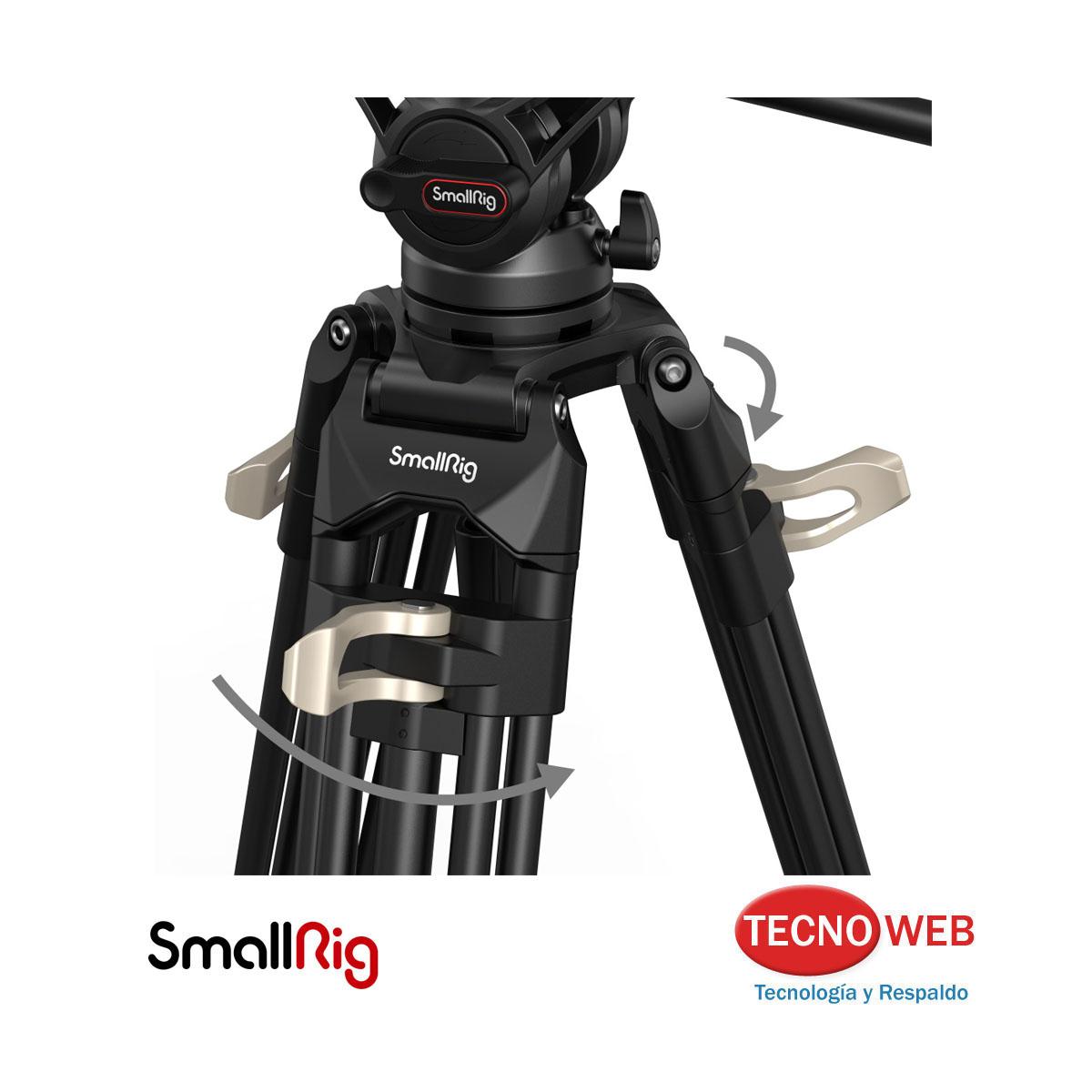 Trípode Profesional de Cabezal Fluido Video o Foto SmallRig AD-01 3751B