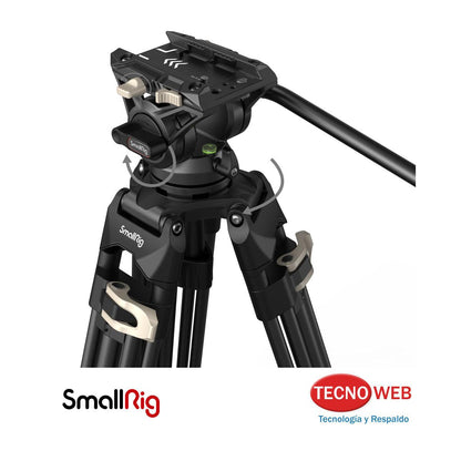 Trípode Profesional de Cabezal Fluido Video o Foto SmallRig AD-01 3751B