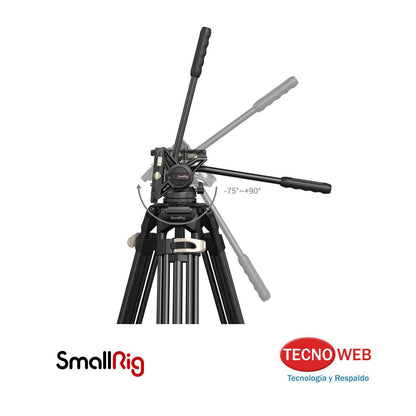 Trípode Profesional de Cabezal Fluido Video o Foto SmallRig AD-01 3751B