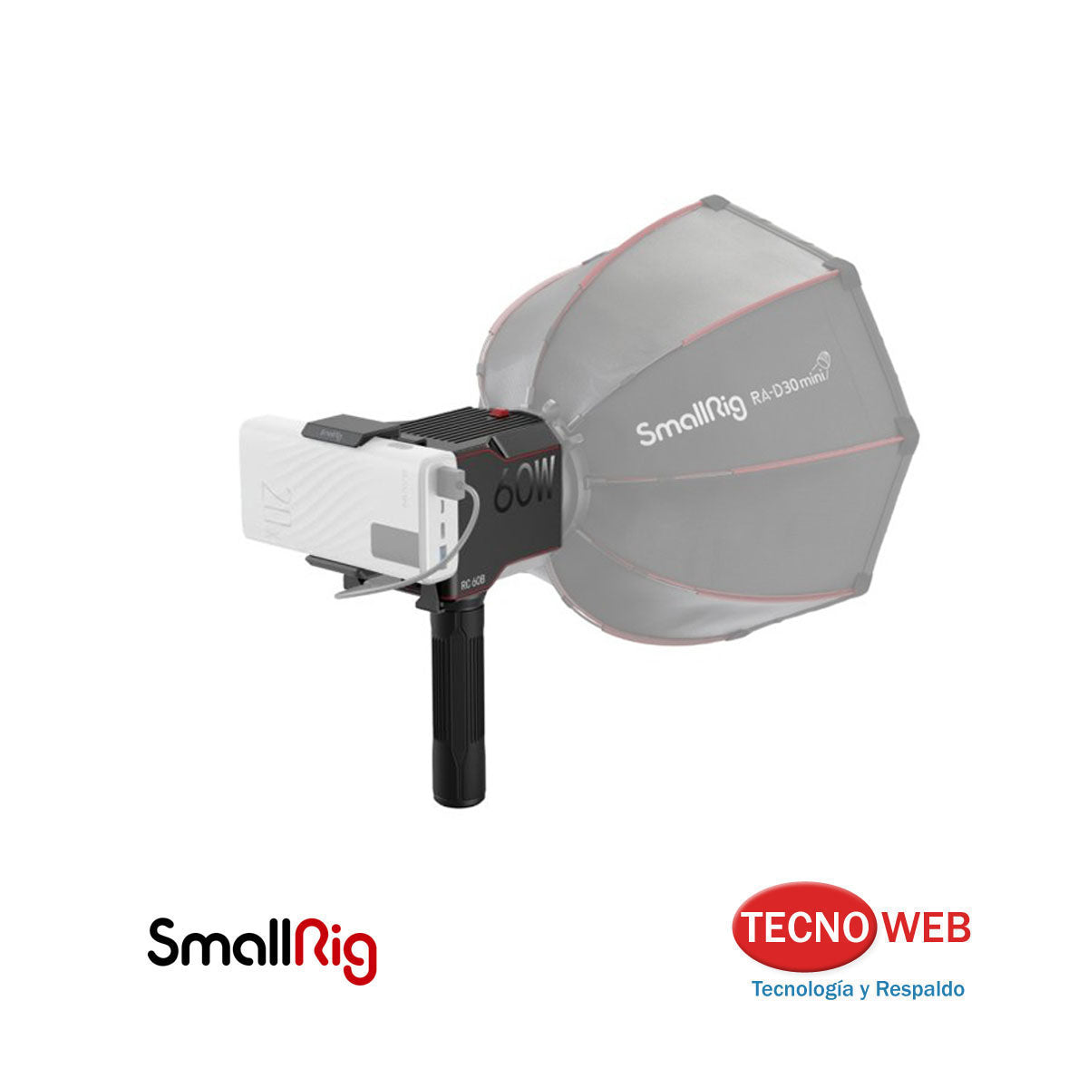 Luz Led Bicolor Portátil a bateria SmallRig Rc 60B Cob 4376B