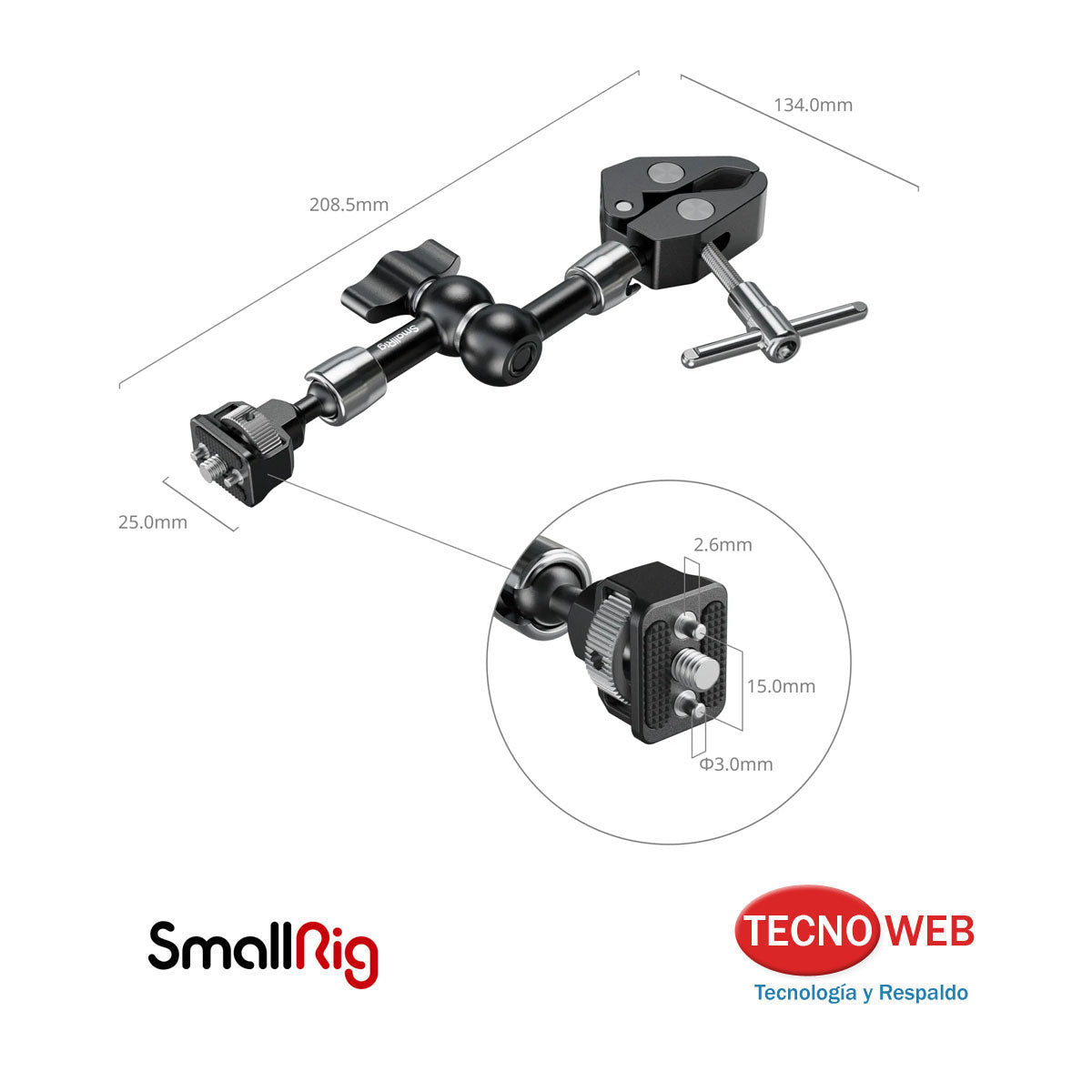 Abrazadera Con Brazo Mágico 7" SmallRig 5310