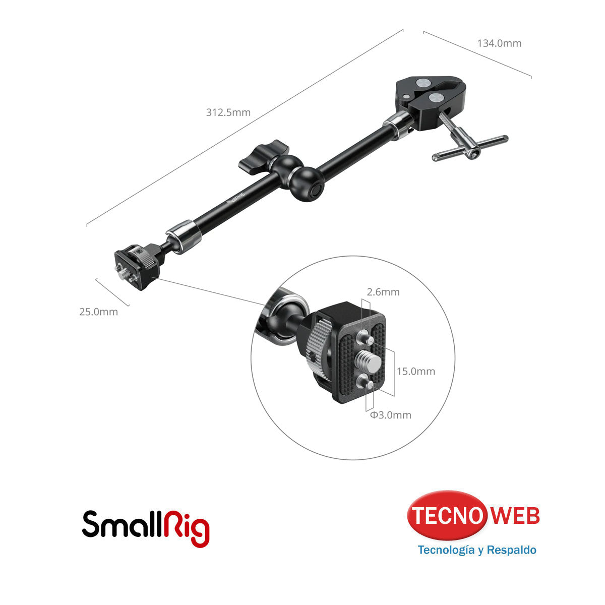 Abrazadera Con Brazo Mágico 11" SmallRig 5311